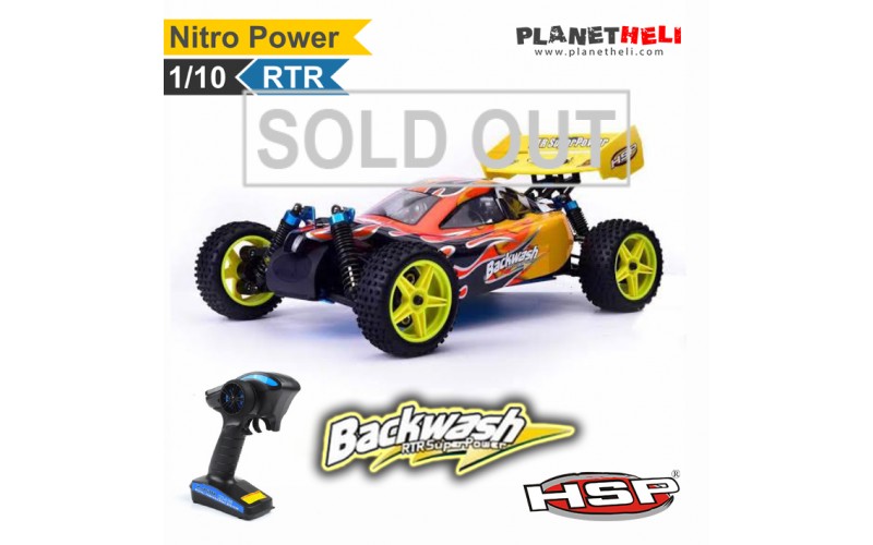 HSP RC Buggy BACKWASH Ball Version Two-Speed 4wd FULL Propo 1/10 Scale Nitro Power RTR Ready To Run with 2.4Ghz TX